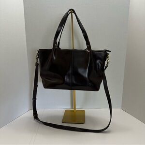 Argenta by Patricia Nash – Sophisticated Tote Satchel in Distressed Dark Chocola